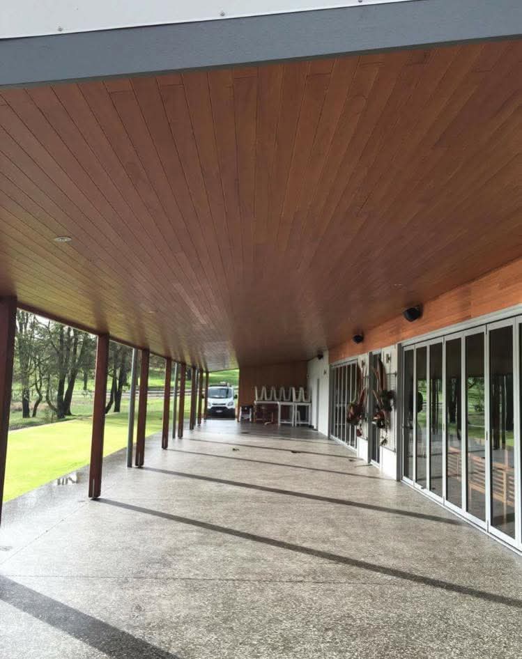 Cedar Soffit Lining — Wraparound Verandah